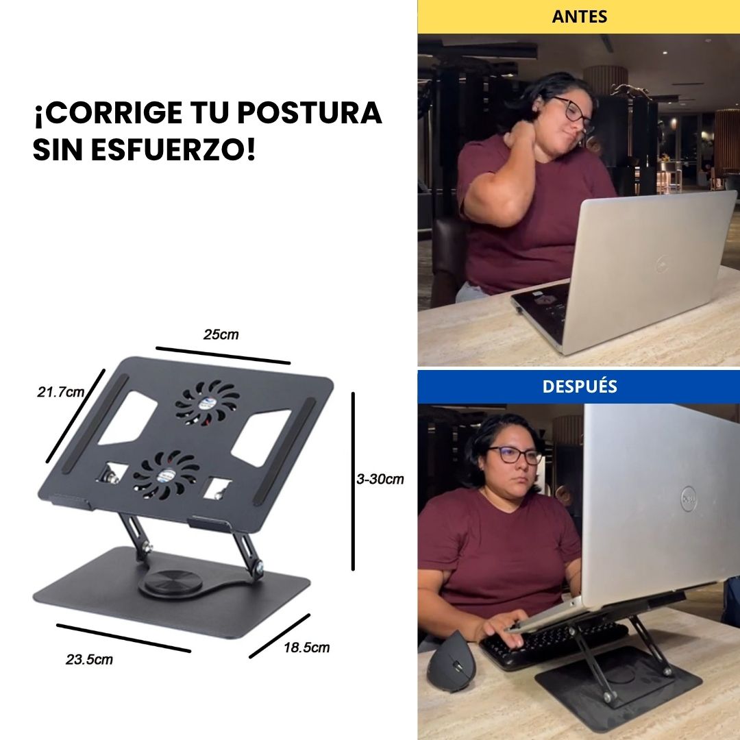 Soporte Giratorio con Ventilador PREMIUM