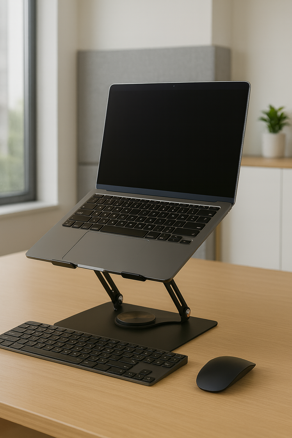Diseño Ergonómico de Aluminio, Rotación Total y Refrigeración Activa