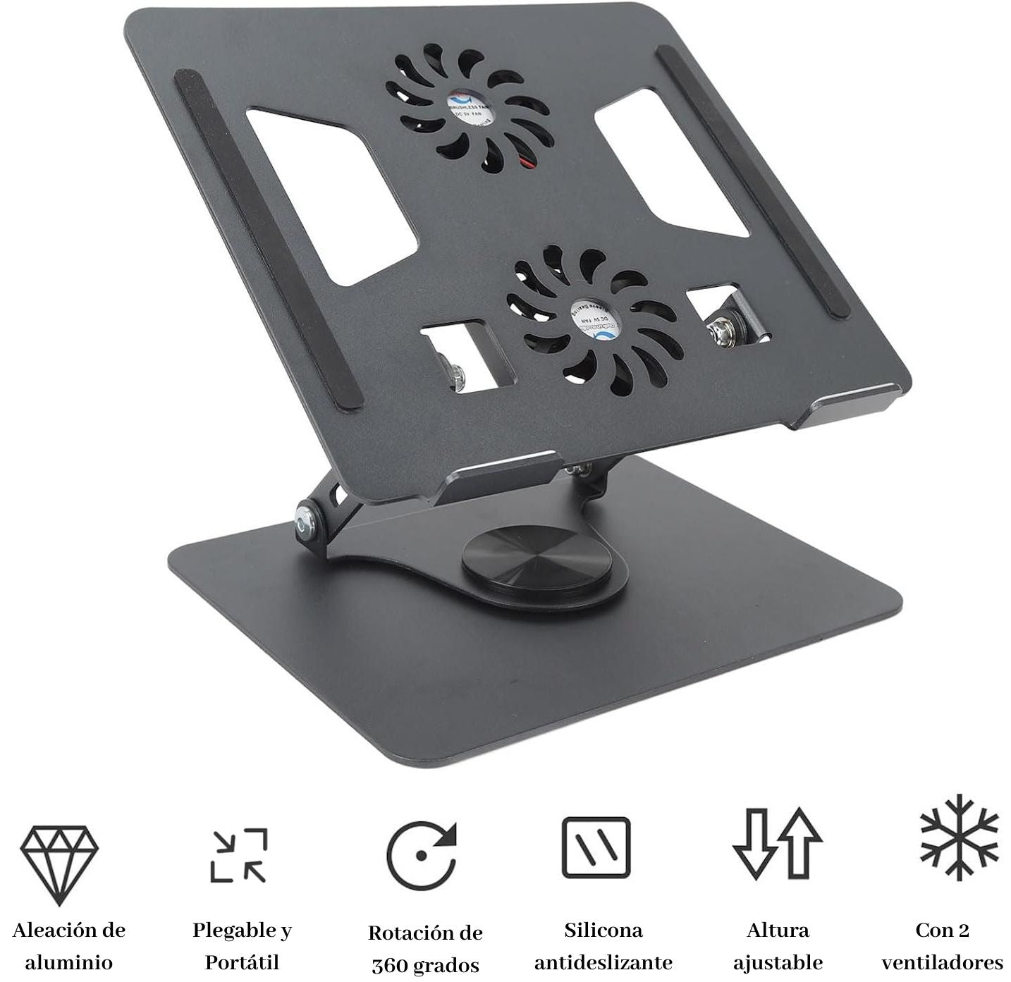 Soporte Giratorio con Ventilador PREMIUM