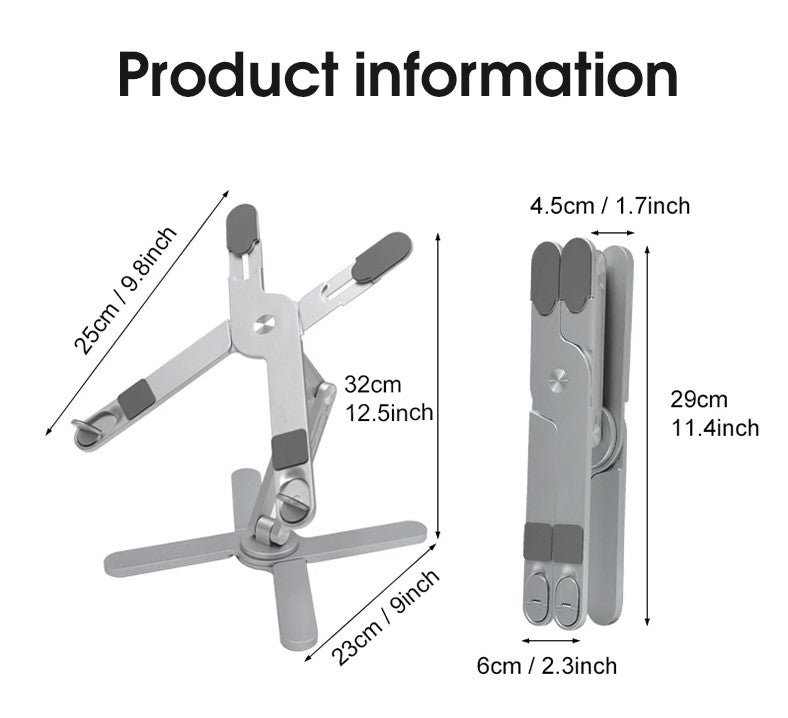 Soporte Elevador Plegable Giratorio con diseño "X" PREMIUM
