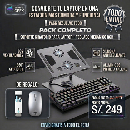 Pack DoctorGeek Premium | Setup Completo para Laptop
